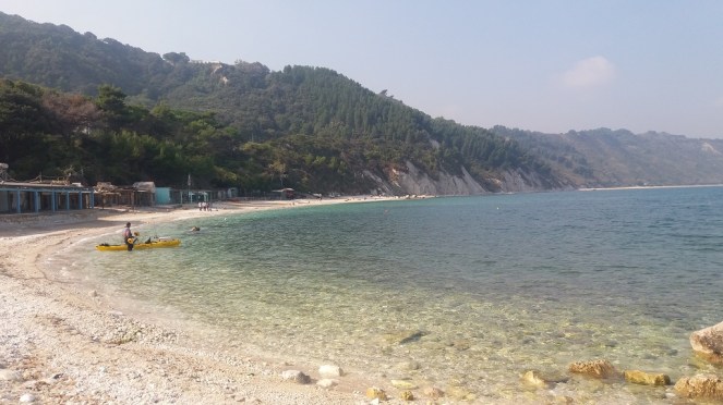 Spiaggia lato molo - Portonovo