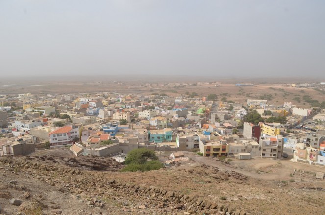 Espargos dall'alto Isola di Sal Capo Verde