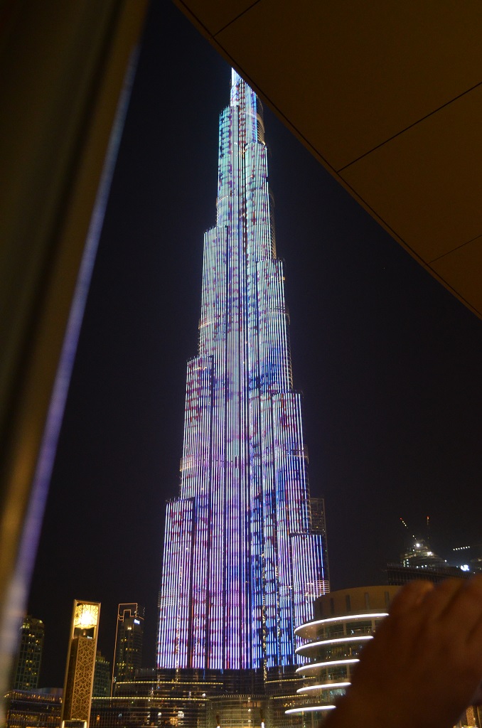 Burj Khalifa by night Dubai