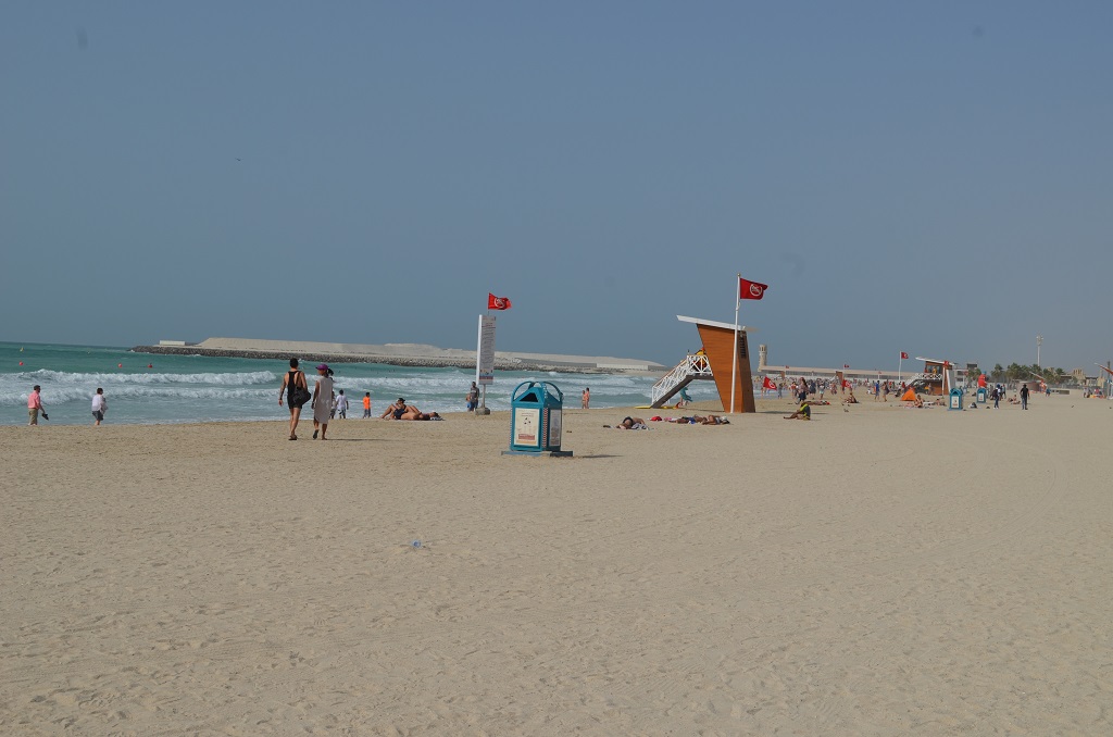 Spiaggia nei pressi di Burj Al Arab Dubai