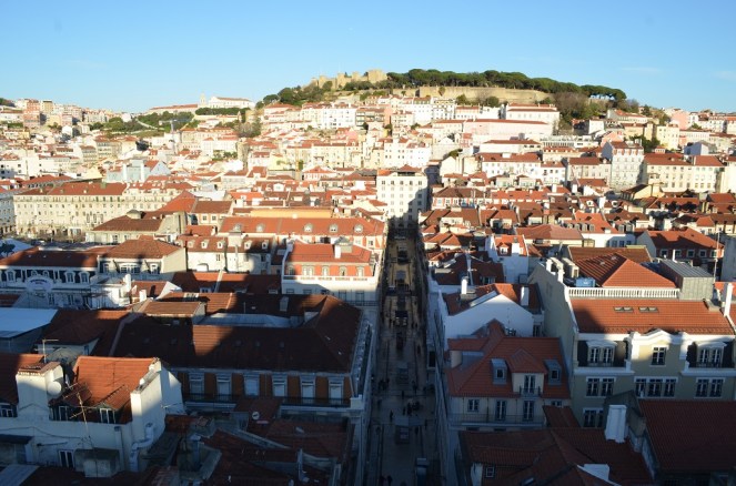 panorama da Santa Justa Lisbona