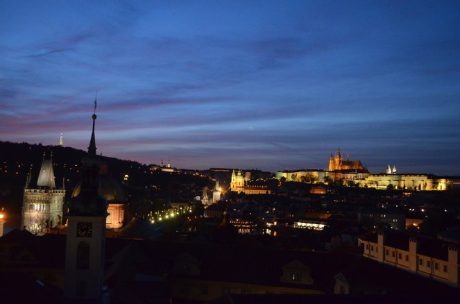 Panorama dalla torre astronomica di Praga