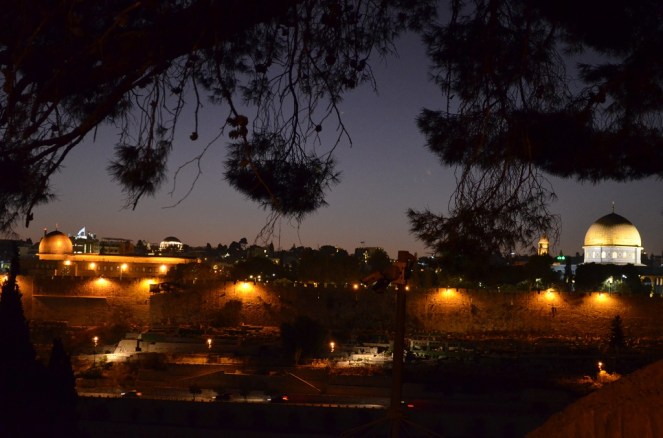 La Old city vista dal Monte degli Ulivi - Gerusalemme