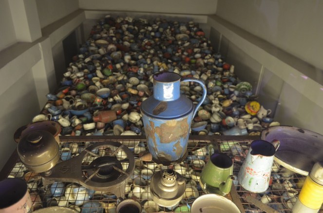 Oggetti esposti all'interno dei blocchi - Auschwitz