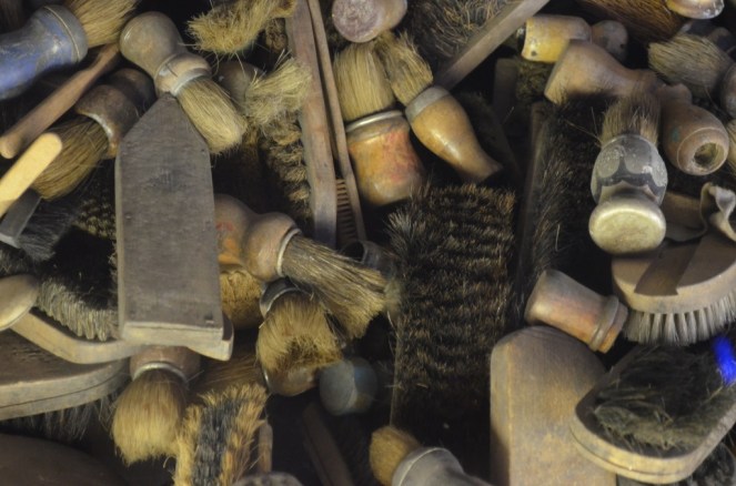 Oggetti esposti all'interno dei blocchi - Auschwitz