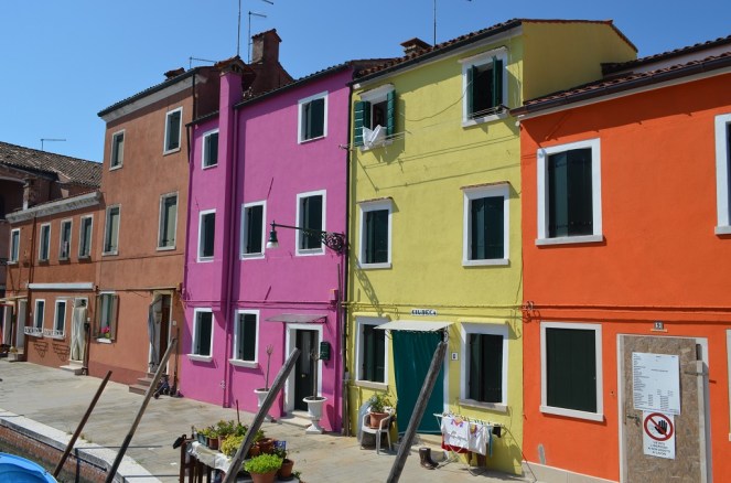 Le case colorate di Burano